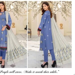 3 PIECE – EMBROIDERED LAWN SUIT