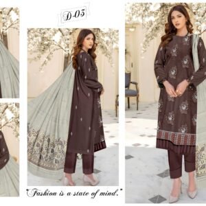 3 PIECE – EMBROIDERED LAWN SUIT