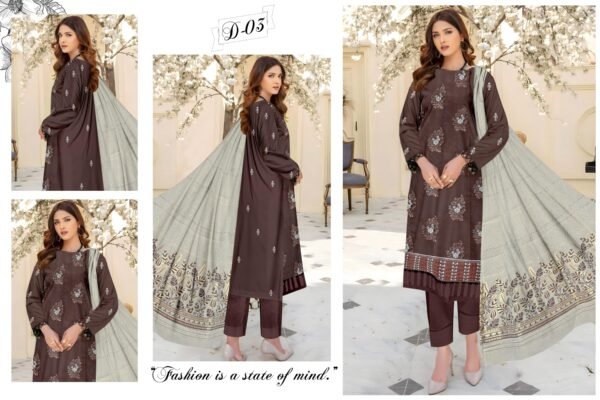 3 PIECE – EMBROIDERED LAWN SUIT