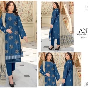 3 PIECE – EMBROIDERED LAWN SUIT