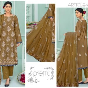 3 Piece Embroidered lawn suit