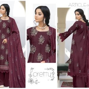 3 PIECE – EMBROIDERED LAWN SUIT