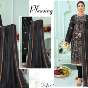 3 PIECE – EMBROIDERED LAWN SUIT