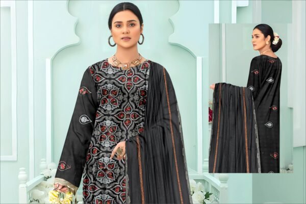 3 PIECE – EMBROIDERED LAWN SUIT