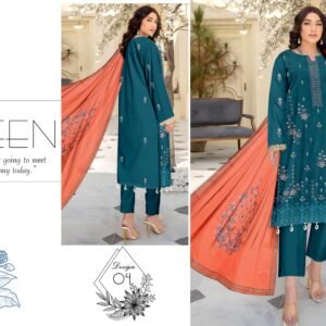 3 PIECE – EMBROIDERED LAWN SUIT