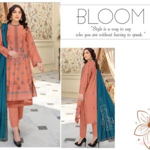 3 PIECE – EMBROIDERED LAWN SUIT